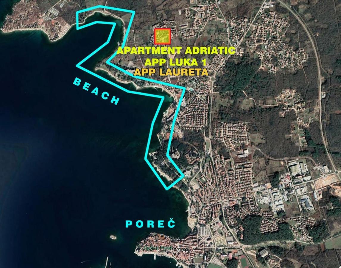 Apartment Laureta Porec Bagian luar foto